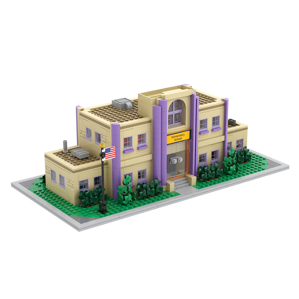 Board Game Jumanji - Gobricks MOC Modular Springfield Elementary School
