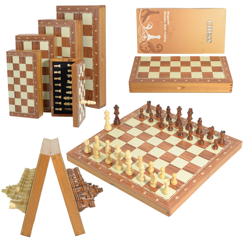 Magnetic Wooden Folding Chess  - Board Game Yearbook review and price
