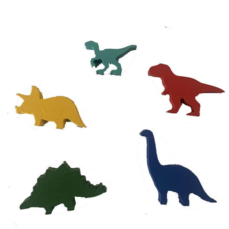 5 Pcs/set Wooden Dinosaur Boar - Board Game Solo review and price