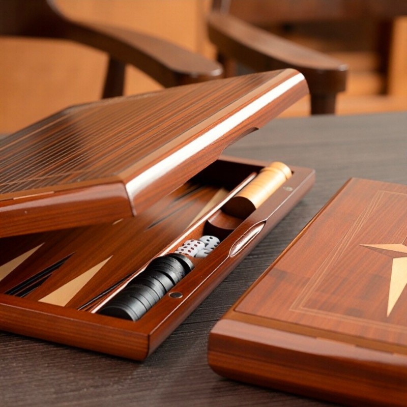Solid Wood Backgammon 11-19 In - Board Game Yearbook review and price