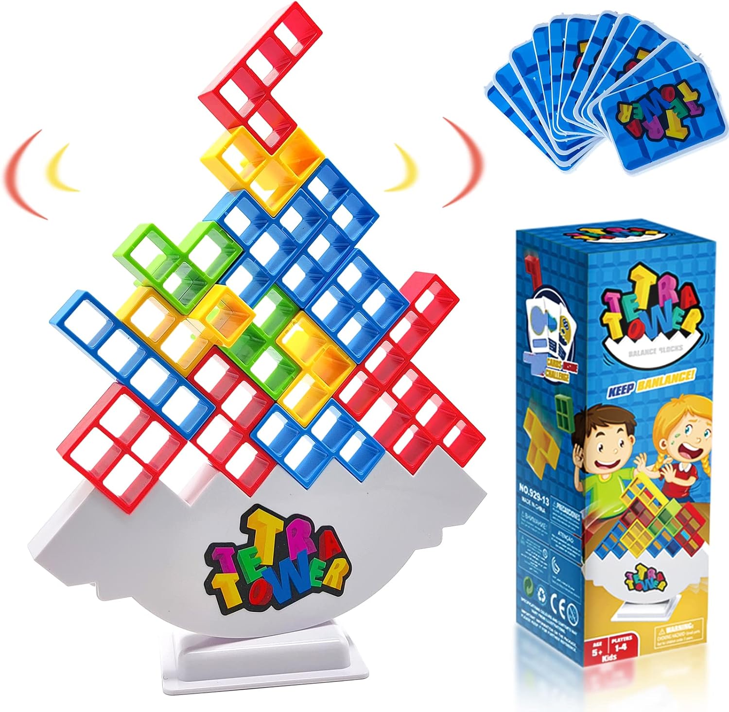 New 3D Tetris Tower Balancing  - Board Game Saboteur review and price