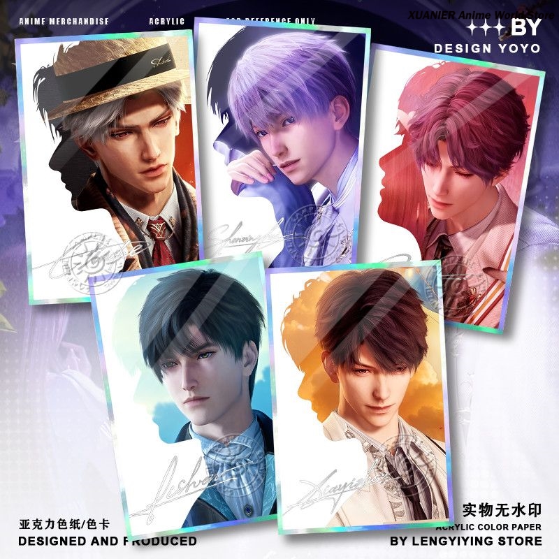Acrylic Colored Paper Love and - Board Game Anime review and price