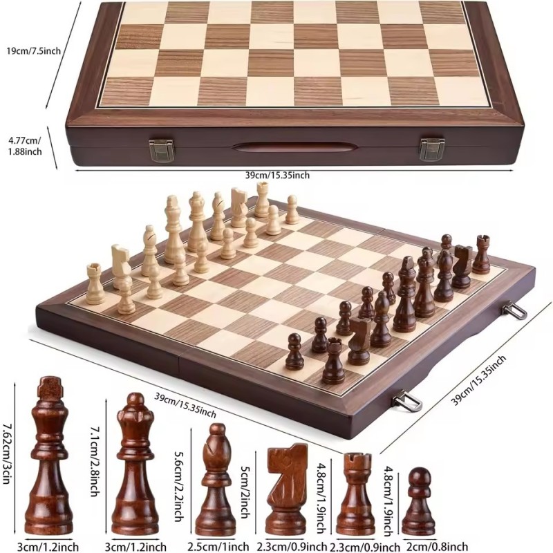 Wooden Magnetic Chess Set for  - Board Game Yearbook review and price