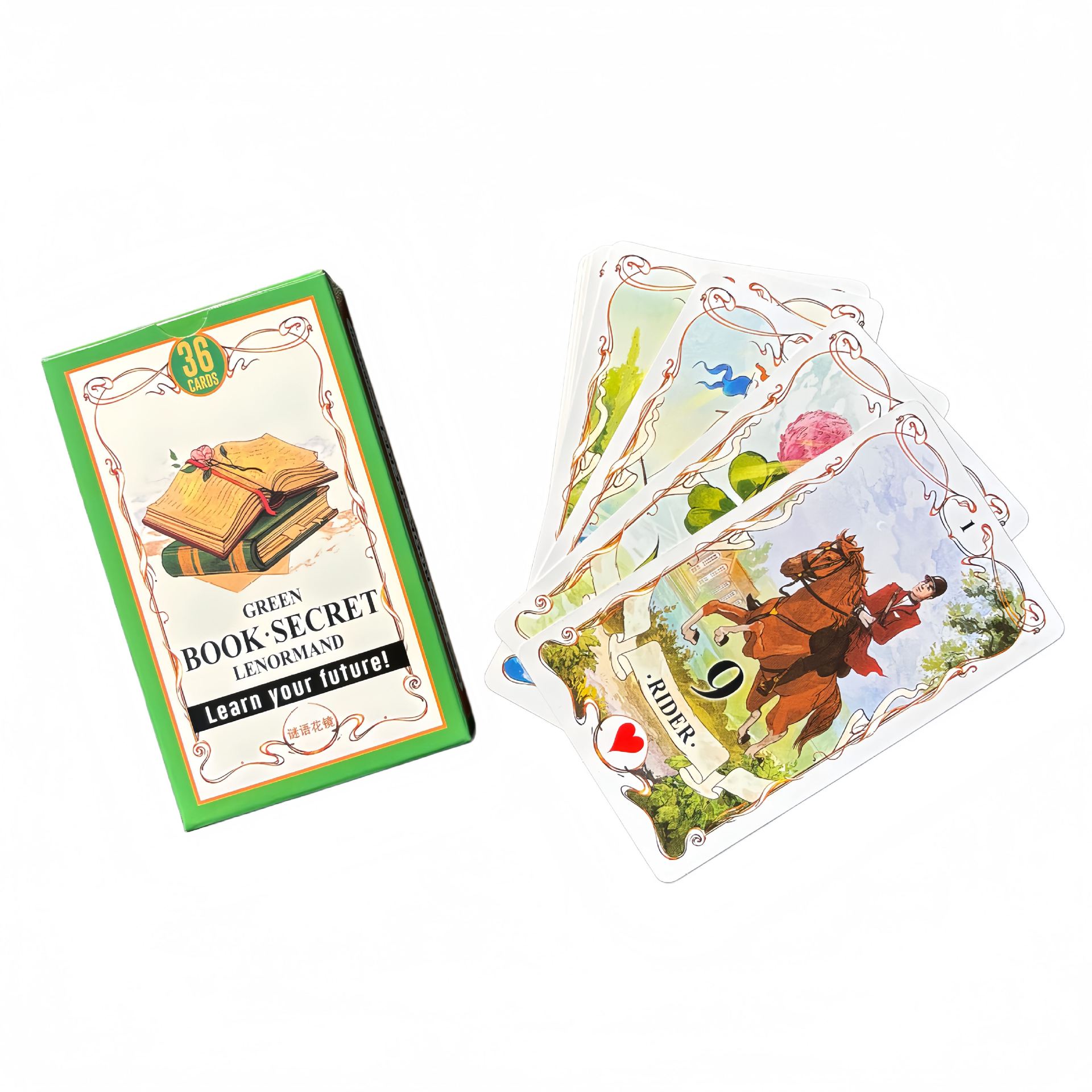 36PCs Green Book Secret Lenorm - Board Game Yearbook review and price